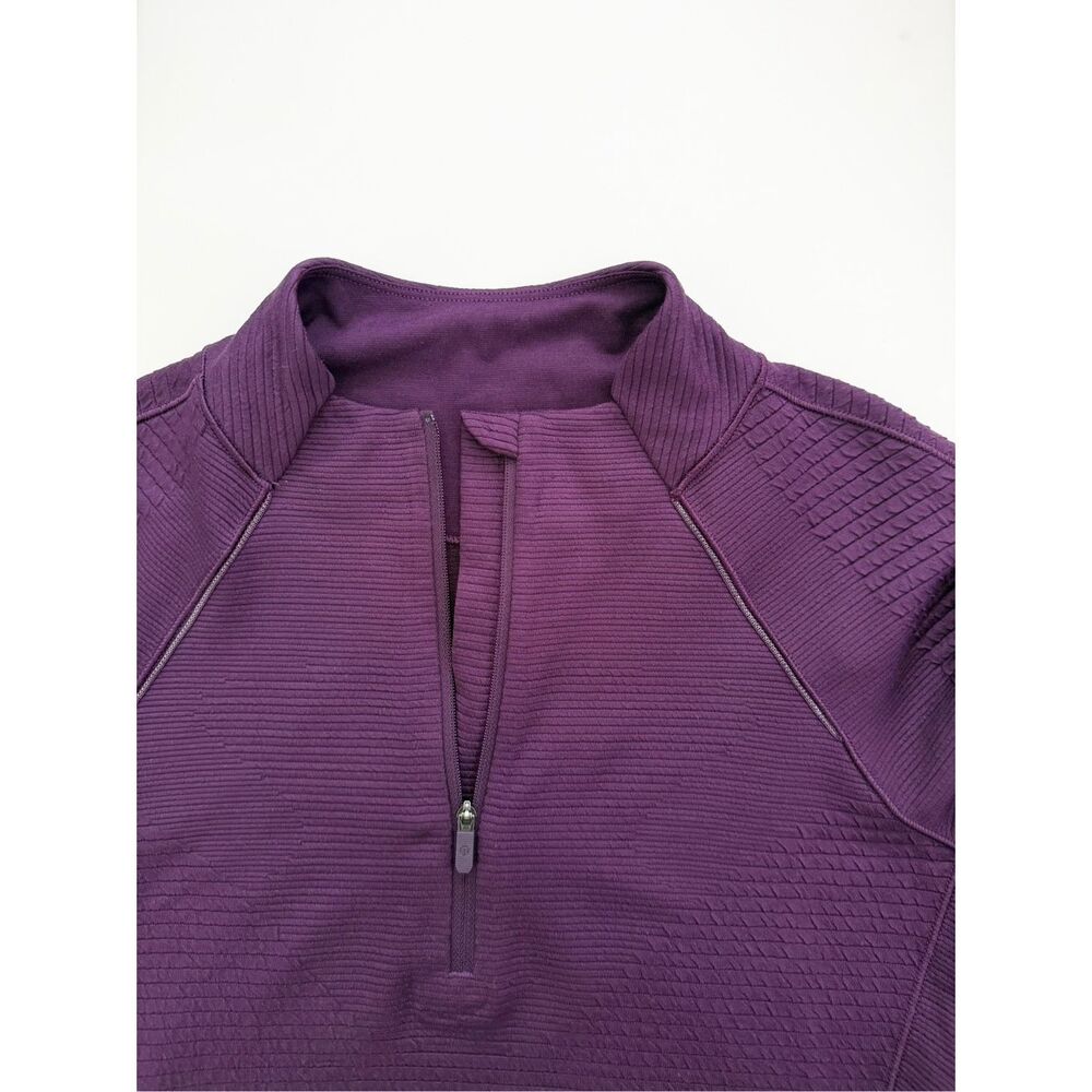 Lululemon Ventscape Long-Sleeve Shirt Dramatic Magenta Half Zip Pullover 8 - Picture 4 of 5
